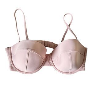 J.Crew Size 32D Pink Underwire Bikini Swim Top H8235 Travel Vacation Tropical